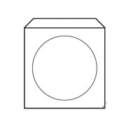 Obálky na CD 125x125 s okienkom 50 ks