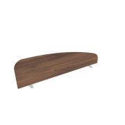 Paraván Hobis na plochu stola, oblý, 140 cm, orech