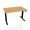 Pracovný stôl Motion, PO, 2S, 160x70,5-120,5x80 cm, buk/čierna