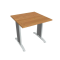 Rokovací stôl Flex, 80x75,5x80 cm, jelša/kov
