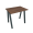 Pracovný stôl UNI A, 80x75,5x60 cm, orech/čierna