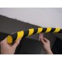 Ochrana povrchu profil S32R, žlto-čierna
