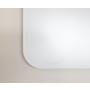 Tabuľa GLASSBOARD matná oblé rohy 90x120, šedá