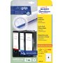 Etikety univerzálne na zakladače 61x192mm Avery A4 25+5 hárkov