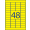 Etikety Avery odnímateľné 45,7x21,2 mm, žlté