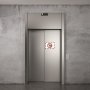 Samolepiaci Duraframe Security A4, červeno-biely, bal.2 ks