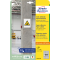 Etikety univerzálne 25,4x10mm Avery  A4, silne lepivé 20 hárkov