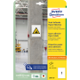 Etikety univerzálne 210x297mm Avery  A4, silne lepivé 20 hárkov