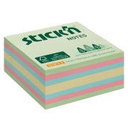Samolepiaci bloček, 76x76 mm, lesný mix pastelových farieb, 400 lístkov