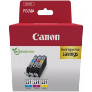 Atramentová náplň Canon CLI-521 pre MP540/620/630/980/iP3600/4600 multipack C/M/Y