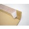Taška B4 s X dnom a odtrhávacou páskou 250 x 354 mm hnedá 130g