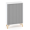 Policová skriňa ALFA ROOT, žalúziové dvere RAL9010, 2 police, 80x45x121,5cm, biela