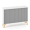 Policová skriňa ALFA ROOT s del.priečkou, žalúziové dvere RAL9010, 1 polica, 120x45x88,7cm, biela
