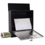 Poštová schránka Design Mailbox, nerez/čierna