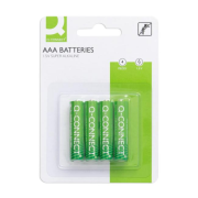 Batéria Q-CONNECT AAA mikrotužkové 4 ks