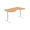 Pracovný stôl Motion Ergo, PO, 2S, 160x70,5-120,5x90 cm, buk/biela