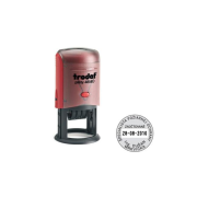 Pečiatka Trodat Printy dater 46140 Ø 40mm - odtlačok modrý