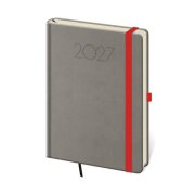 Diár New Praga týždenný A5 14,3x20,5cm tmavosivý 2027